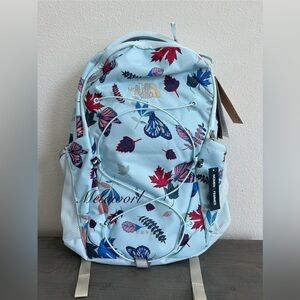 The North Face Light Blue Floral & Butterfly Backpack